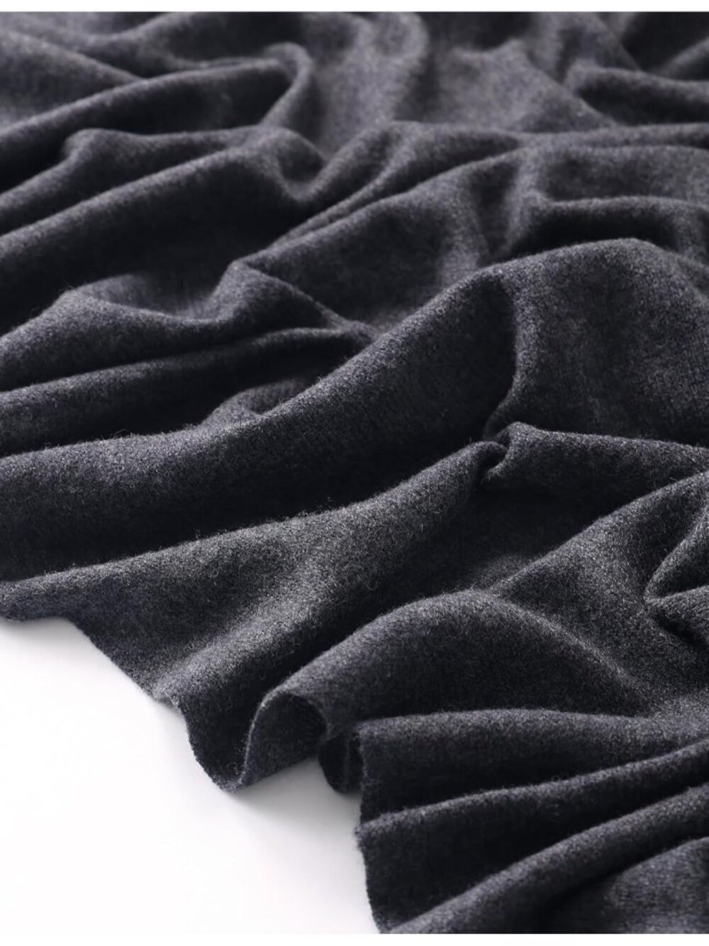 〽️Women's Cashmere Shawl Gray Wedding Winter Shoulder Classic Wrap 87"x28" - Picture 3 of 7